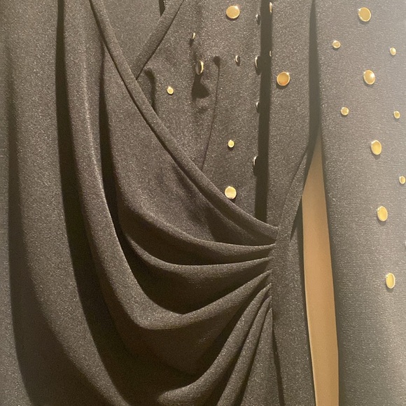 Joseph Ribkoff long sleeved black dress. Size 12 - Picture 3 of 8